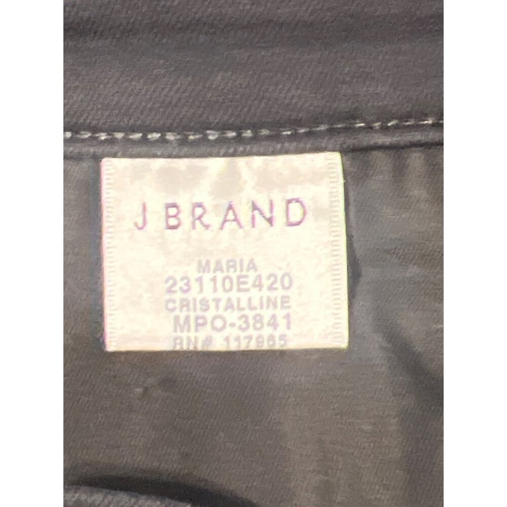 J Brand Womens Maria Skinny Jeans Black Cristalline Denim Size 26 USA - Picture 5 of 6